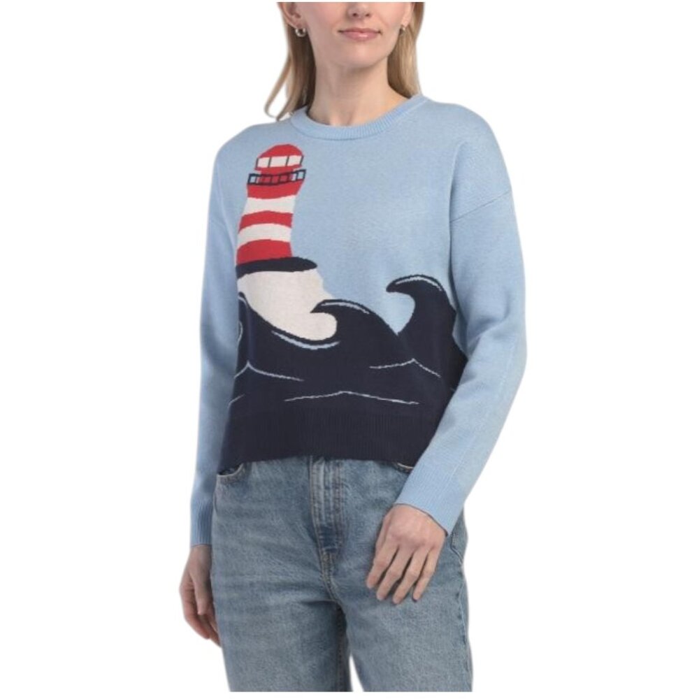 SINCERELY JULES Lighthouse Pull Over Sweater - Picture 1 of 4